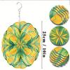 10 Inch Metal Wind Spinner with 360 Degree Hook Vibrant Leaf Design for Garden Balcony Outdoor Decor All Season Hanging Ornament