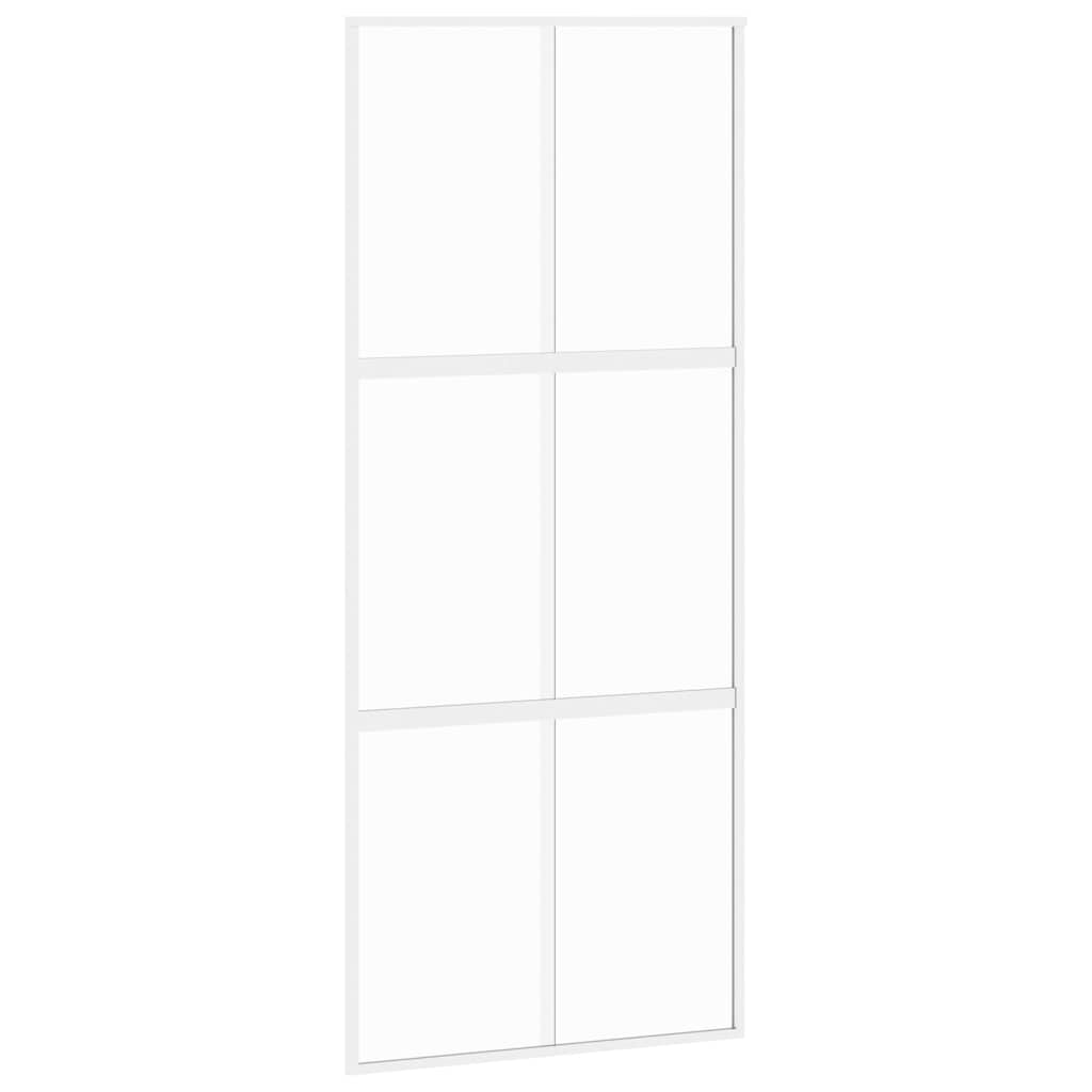Sliding Door, Gold, 90X205 Cm, Tempered Glass And Aluminum