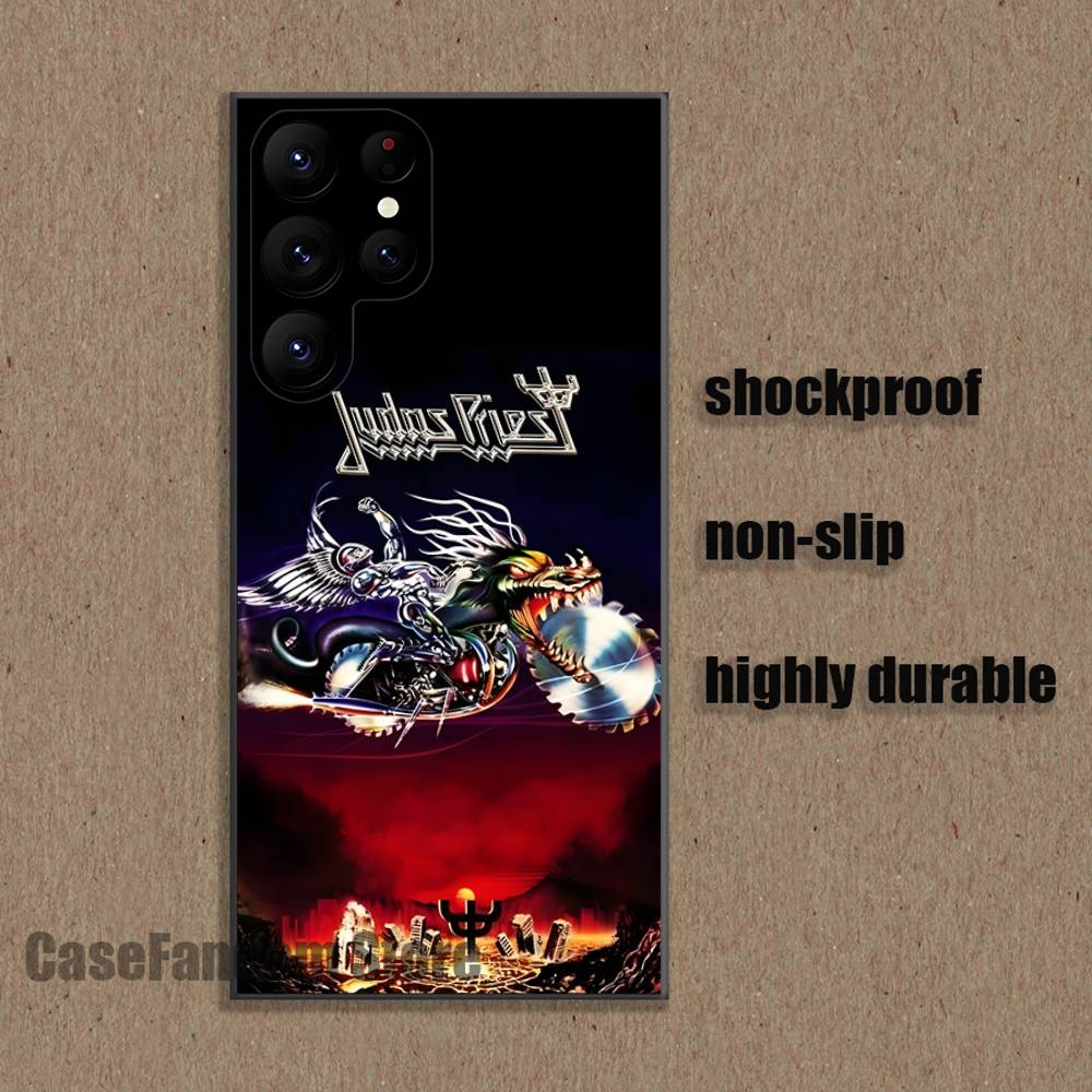 

J-Judas P-Priest Shockproof Phone Case For Samsung S26,S25,S24,S21,S22,S23,S30,Ultra,S20,Plus,Fe,Lite,5G Black Cover Samsung S26ULTRA