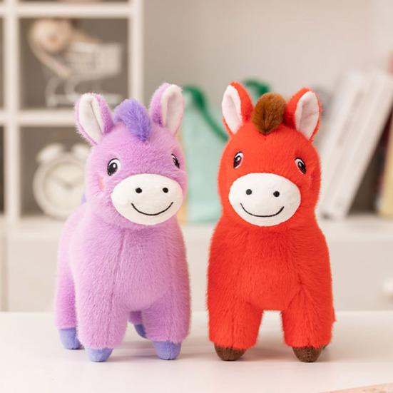 Horse Plush Doll 2026 Year of The Horse Plushie Realistic Pony Doll Soft Stuffed Animal Gift for Bag Car Decor