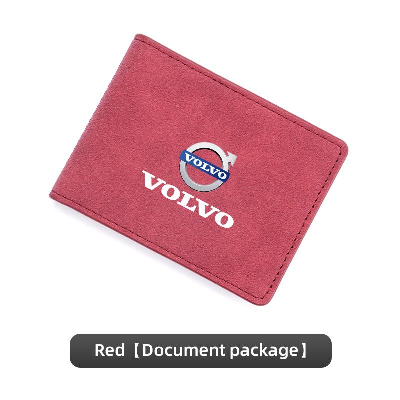 Car Driver License Suede Leather Bag Auto Driving Documents Wallet For Volvo Xc60 Xc90 V40 V60 S60 V50 V90 S80 C40 XC40 V70 XC70