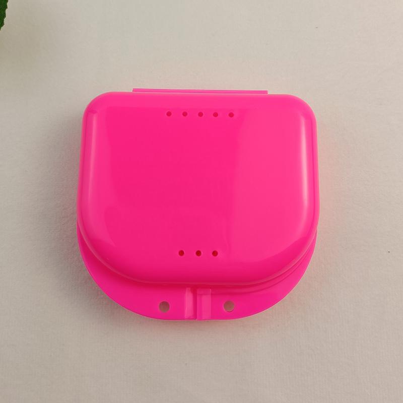 Portable Plastic Cases Denture Box Oral Cavity Cleaning Denture Storage Case Mini Tooth Clean Sanitary Drainable Storage Box