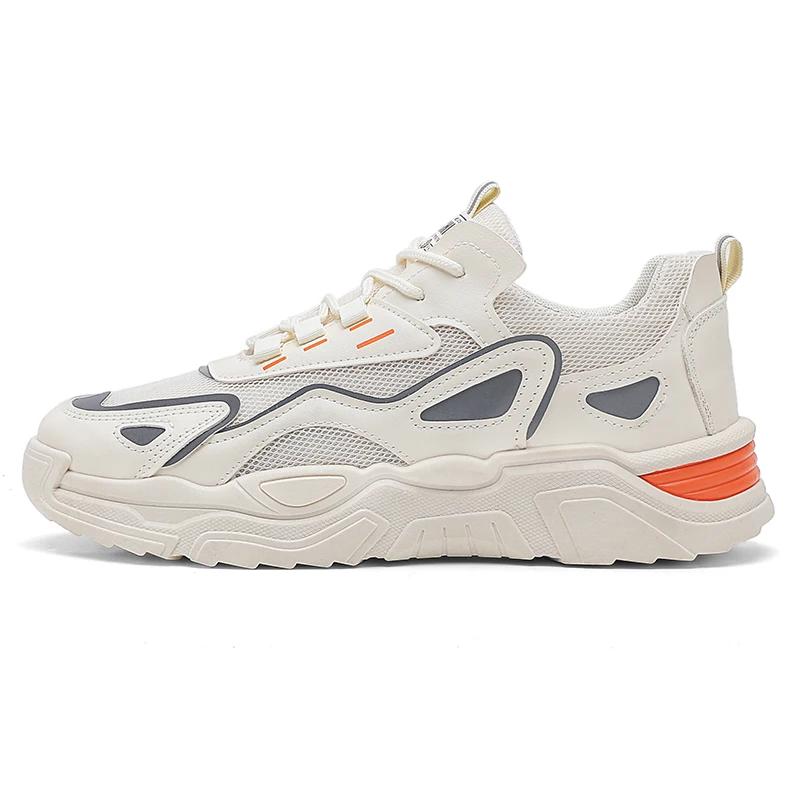 2024 Fashion And Comfortable Mesh Breathable Outsole Shoes Summer Hot Sale Mens Casual Shoes Thick Bottom Breathable Sneaker