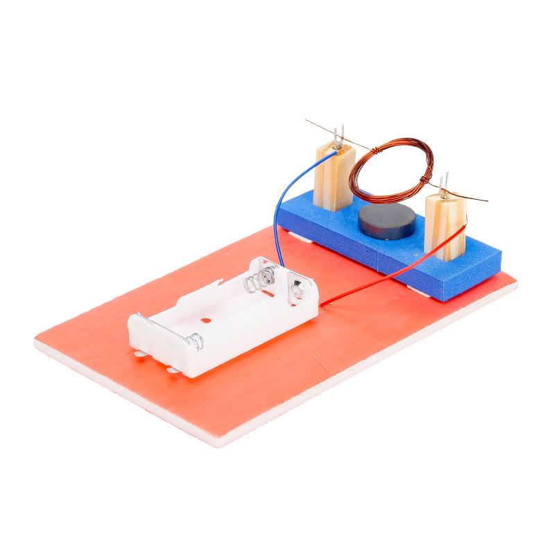 DIY Primary School Physics: Self-made DC Motor Science Experiment Kit for STEAM Education 14 x 8.5 cm