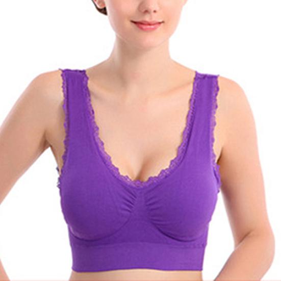 Mode Frauen Sexy Single Layer Nahtlose Bh Wireless Sport Yoga Shapewear