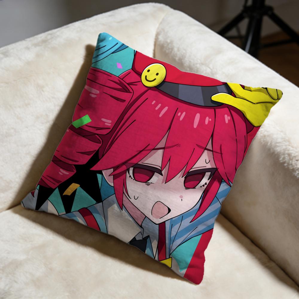 Fashion KKasane Teto iou Cushion Cover Soft Decorative Pillow Case Suitable for Bedroom Sofa Car Travel Use