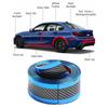1 Meter Blue Carbon Fiber Moulding Strip For Car Door Pedal Bumper DIY Door Sill Protector Edge Guard For Most Cars Trucks