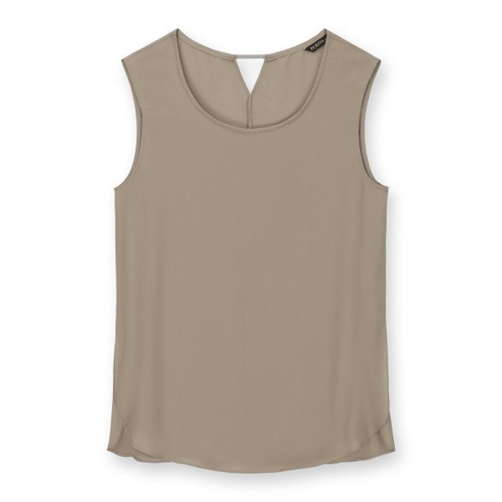 Furina Sleeveless T shirT Back Chain poinT beige/S (55)