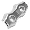 10pcs 304 Stainless Steel Steel Wire Rope Clip Double Grips Double Bolt Wire Clamp  Electric Fences