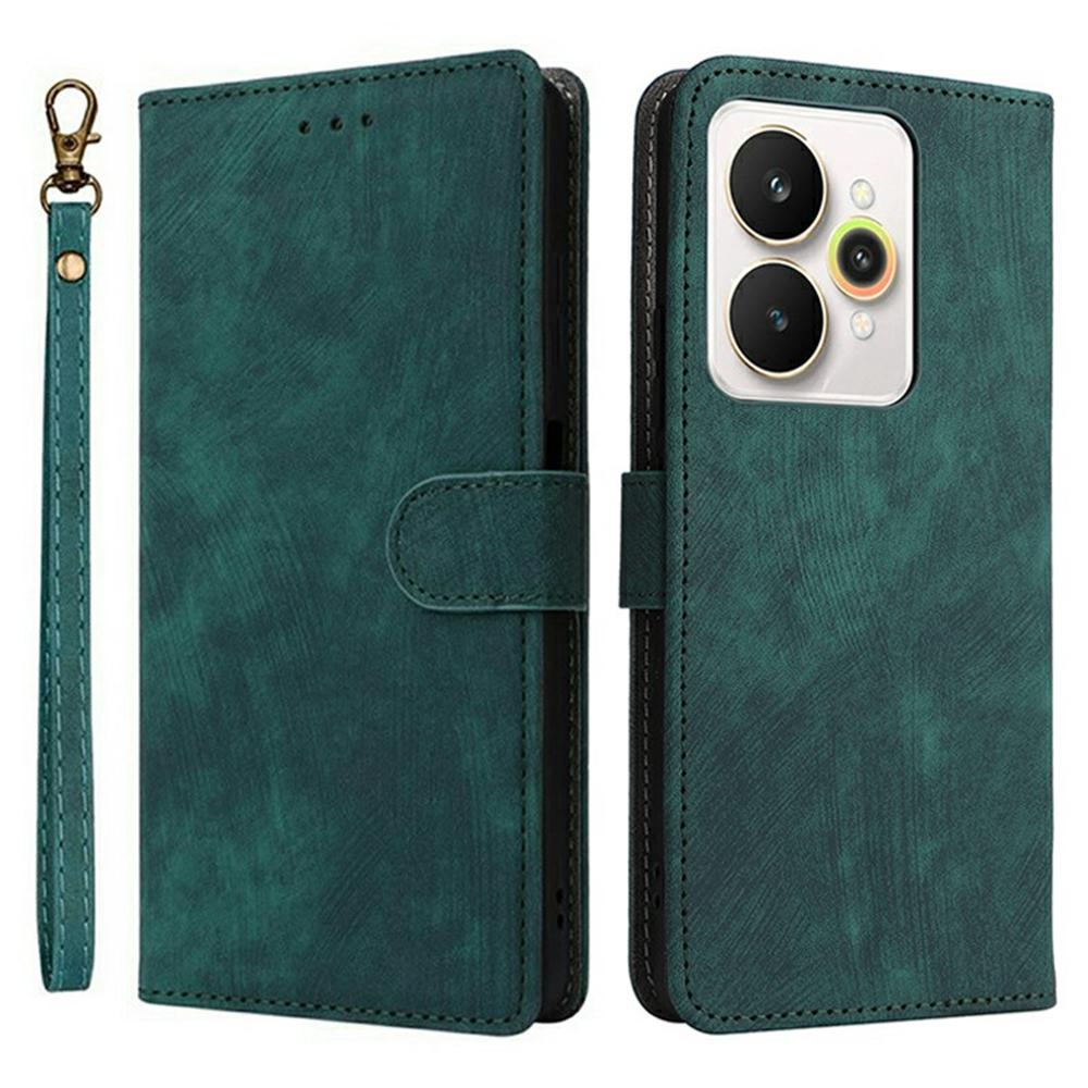 Für Realme 15 Pro 5G/15 5G Hülle Brieftasche RFID-Blockierung PU-Leder Handyhülle Ständer mit Riemen