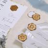 60pcs Wax Seal Stickers - Olive Branch Wedding Invitation Envelope Seal Stickers, Self- Adhesive Prosecco Light Gold Stickers