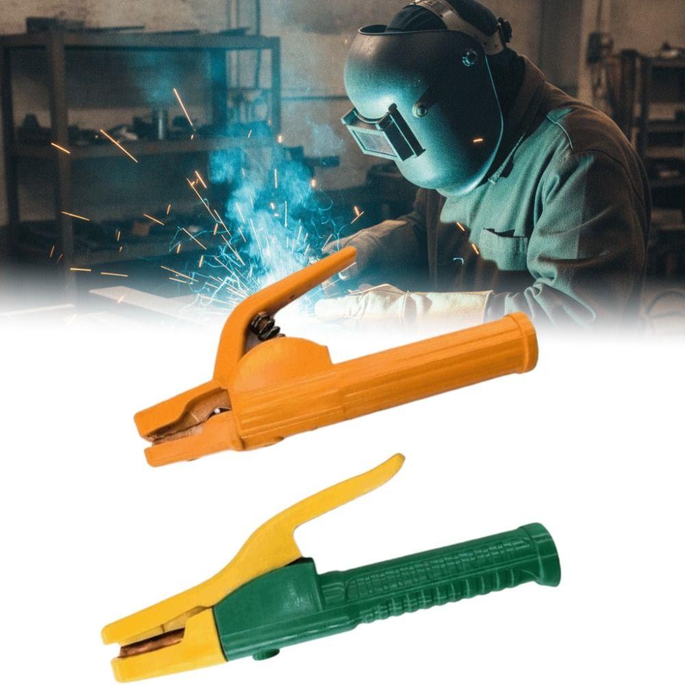 Heat Resistant Welding Electrode Holder Insulated Handle Electrode Holding Clamp For Welders
