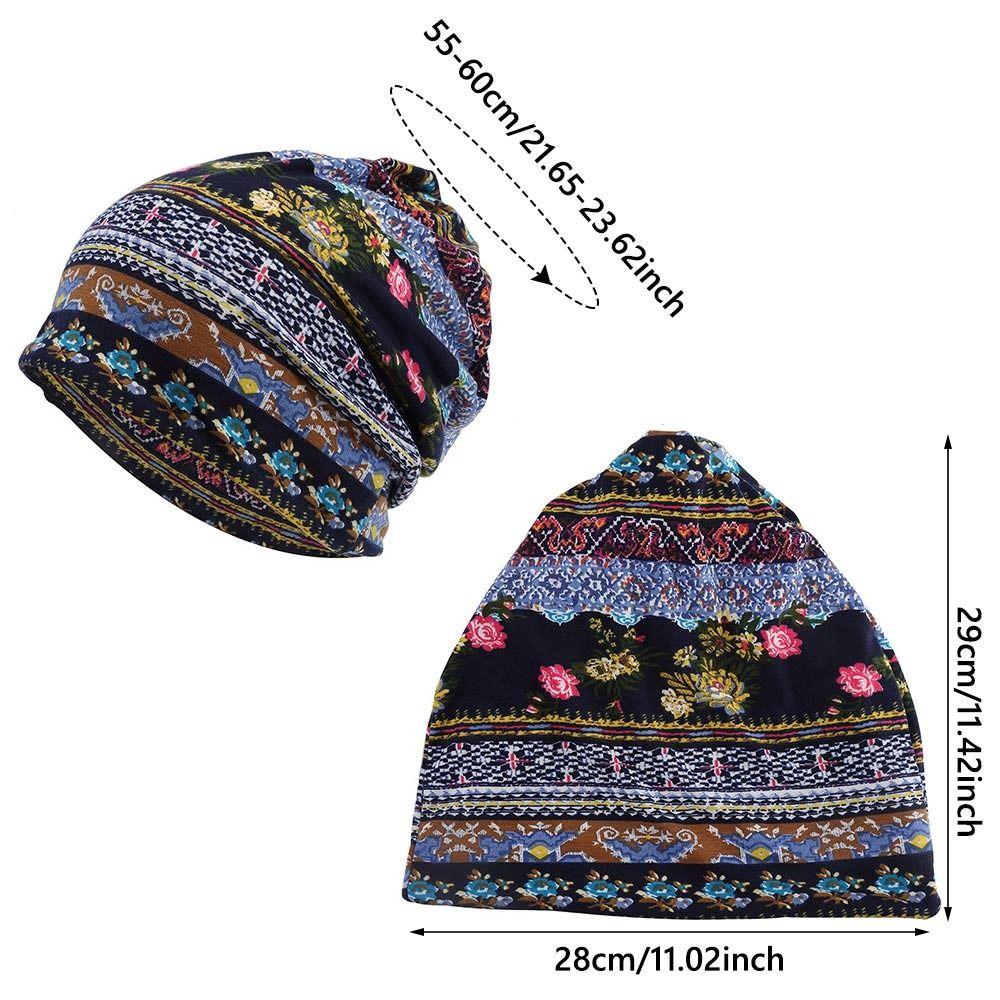 Soft Fabric Breathable Skullies Hat Stretch Turban Headwear Fashion Chemo Beanie Hat  Spring Summer