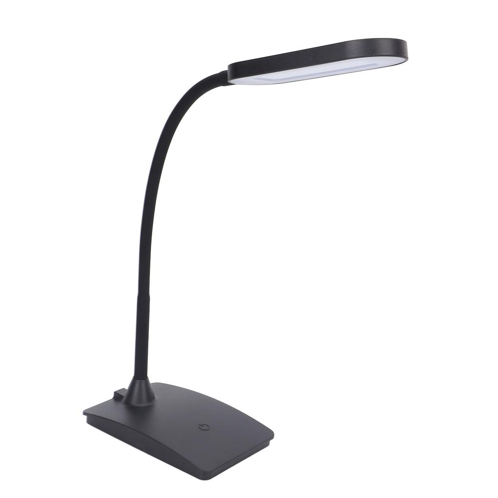 LED Desk Lamp Home Salon Office Beauty Tattoo Microblading Flexible Adjustable Dimmable Table Lamp (Black)