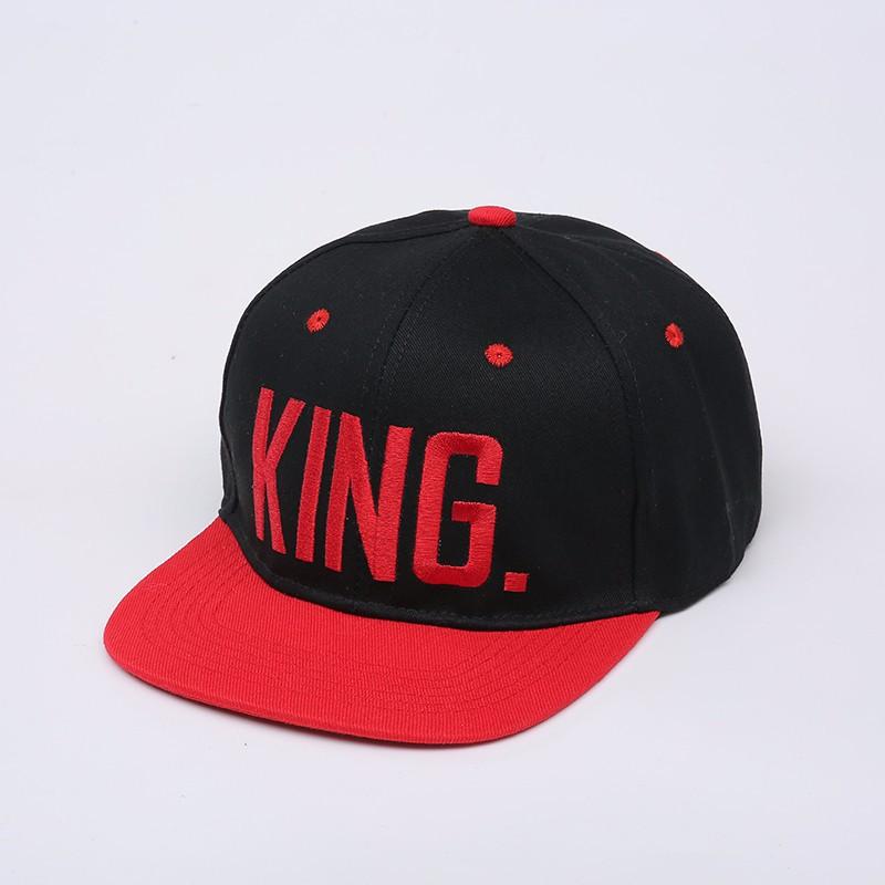Embroidery Alphabet Hip Hop Hat, Outdoor Sports Visor Hat Sun Protection Hat King queen Baseball Cap