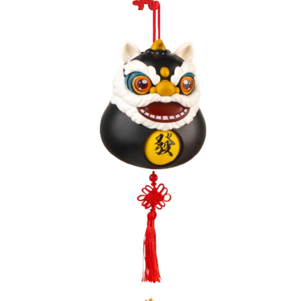 

Plastics Lion Dance Bell Decoration With Keychain Car Rearview Mirror Pendant Kid Girl Boy Style 2