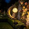Solar Powered Garden Stake Lights Outdoor Decorative Iron Art Landscape Lamps for Patio Yard Pathway Ambient Lighting