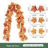 Autumn Decorative Artificial Green Maple Leaf Wall Hanging for Halloween and Christmas
