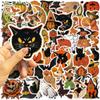 52pcs Halloween Waterproof Stickers Cartoon Graffiti for Phone Laptop Guitar Kids Party Decor Toys