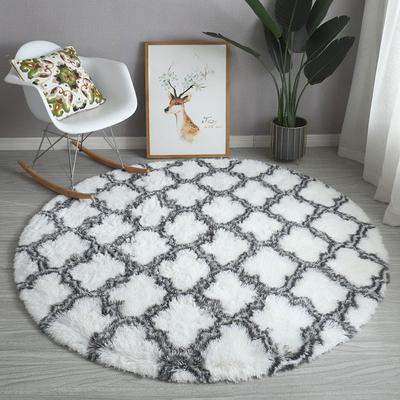 Nordic Tie Dye Halı Yuvarlak Desen Asılı Sepet Sandalye Oturma Odası Uzun Yün Zemin Matı Yatak Odası Yatak İpek Halı ile Kaplı