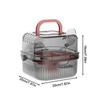 Small Animal Carrier Double-Layer Habitat Case Hamster Carrier With Water Bottles For Guinea Bunny Mice Dwarf Chinchillas