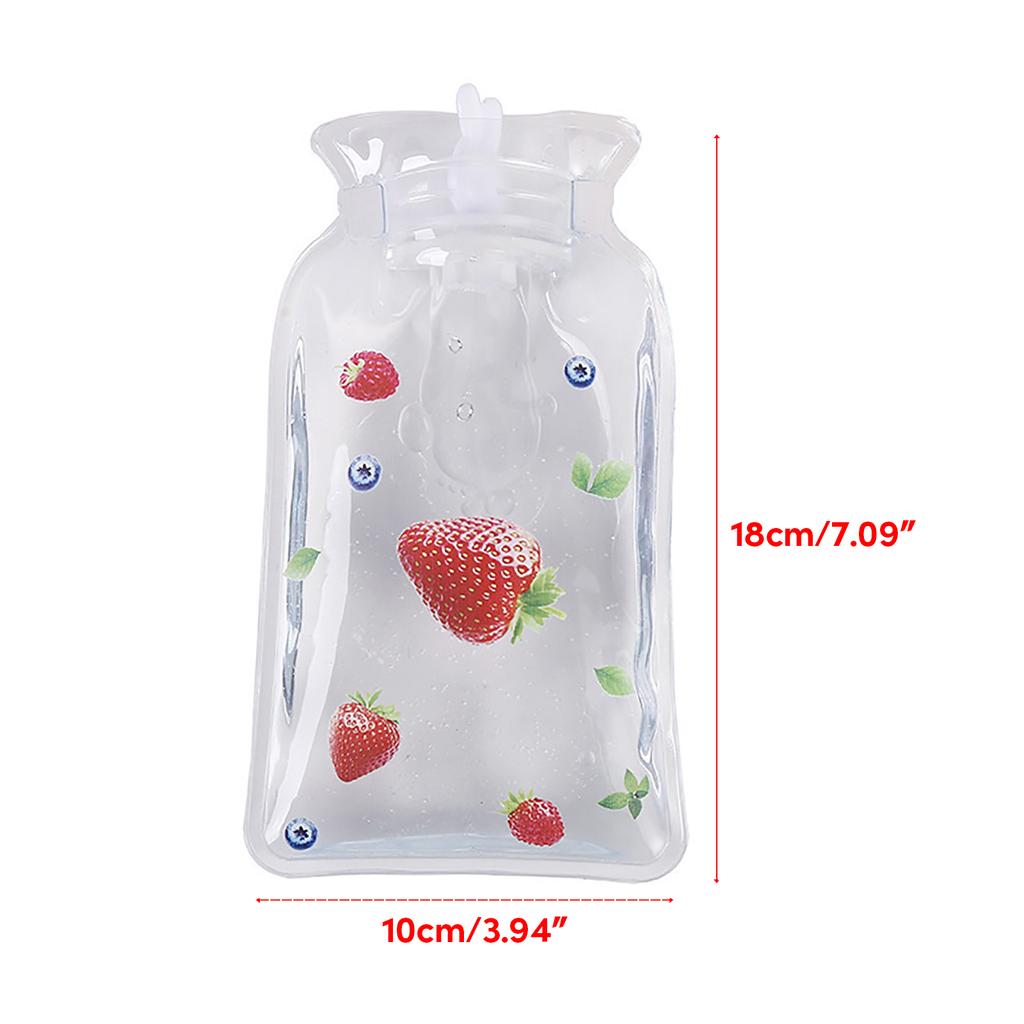 High Density PVC Hot Water Bottle Bag with Ears 650ml/1000ml/1700ml Capacity Heat Resistant and Durable Hand Warmer