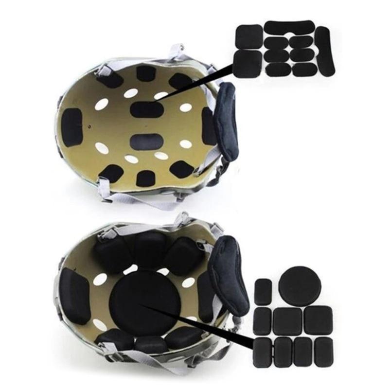 19Pcs Helmet Padding Motorcycle Foam Pads for Head for Protection Liners Inner P