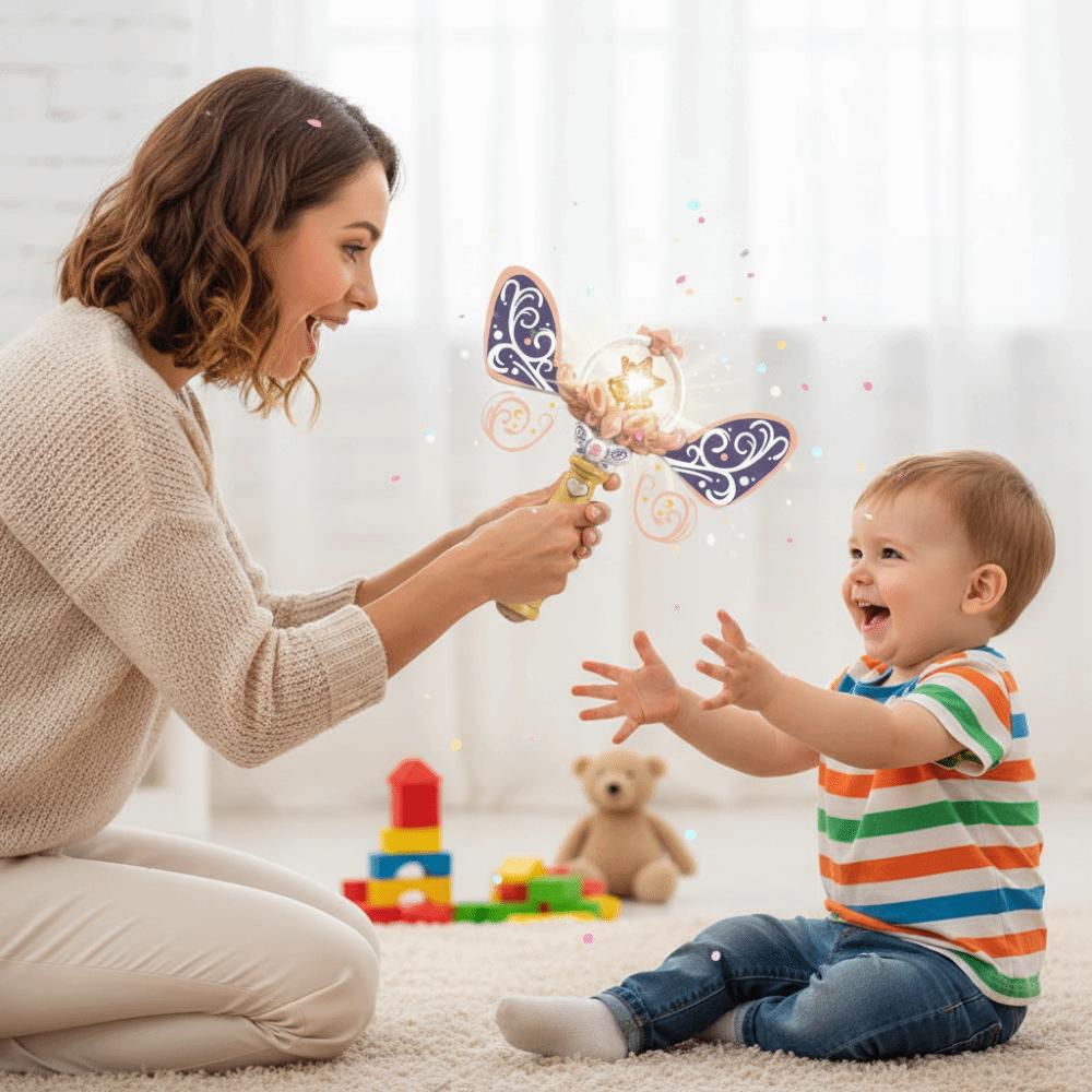 With Light Magic Wand Toy With Music Princess Wand Cartoon Light Stick Magic Scepter Kids Cosplay
