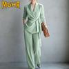 Women's Fashion Casual Long Sleeve V Neck Pants Suits