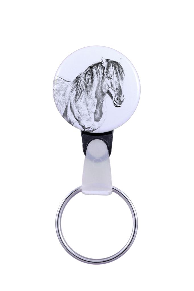 Henson Horse - Unique Keychain with a Horse Picture, Handmade Product, Light and Handy Pendant from Art-Dog Brand