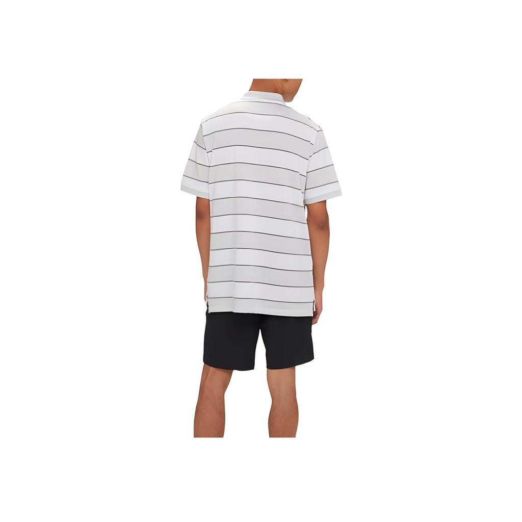 Nike Striped Print Slim Fit Pullover Polo Shirt Men Tops Gray DH0901-025