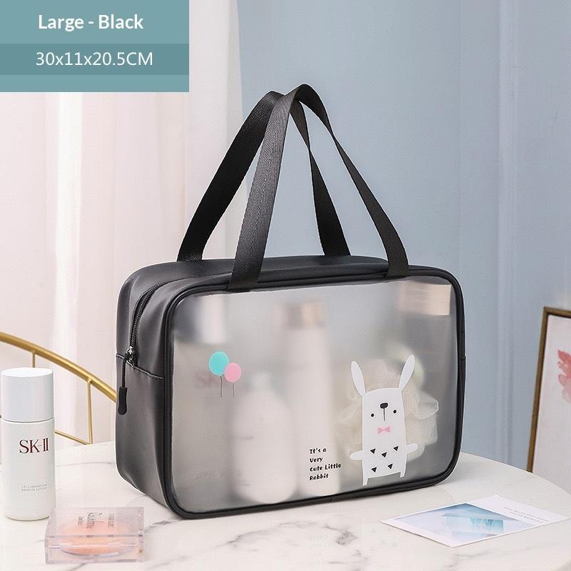 Waterproof Clear Cartoon Cosmetic Bag Storage Box Laundry Bag Travel Toiletries Storage Organizer