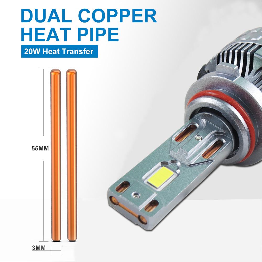 Farol LED Universal 200W para Carro - 9005/9006 Alta Potência, Best-seller Transfronteiriço