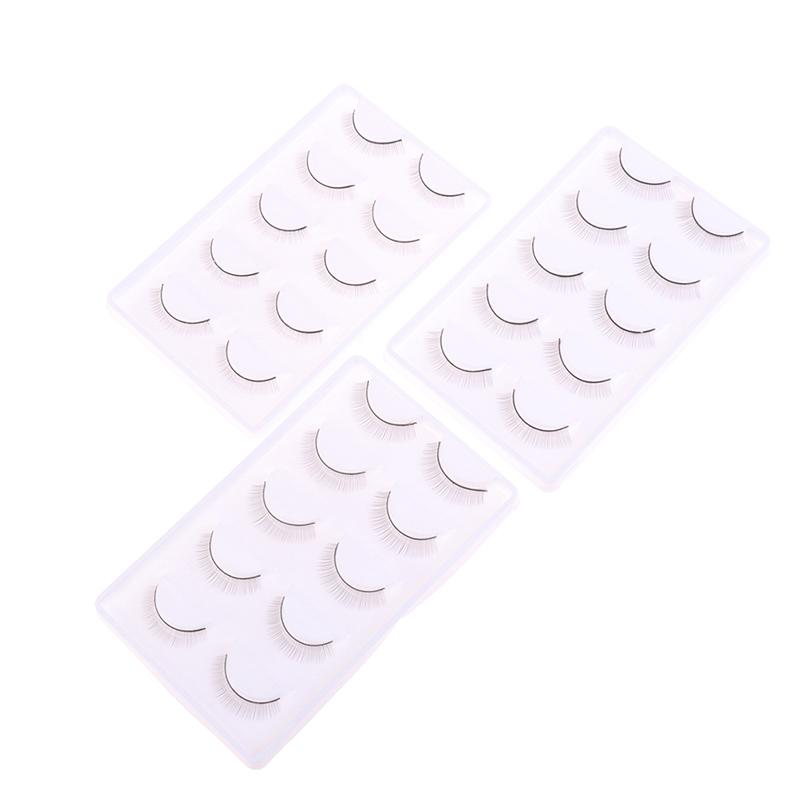 5 Pairs Individual Practice False Eyelashes Natural Training Lashes Eyelash Extension Practicing For Beauty Makeup Tools