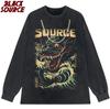 Big Size TShirt For Man Japanese Samurai Style Tee Shirt Mens Short Sleeve Top ONeck Loose Tshirt Hip Hop Streetwear P