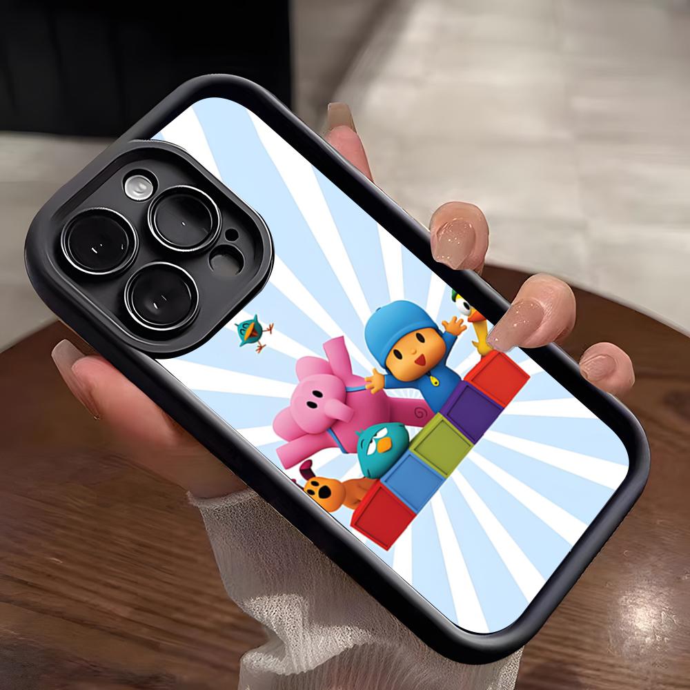 Pocoyo Phone Case For IPhone 17 Pro Max 15 Pro 16 14 Plus 12 13 Mini 11 Pro Shockproof Soft Cover
