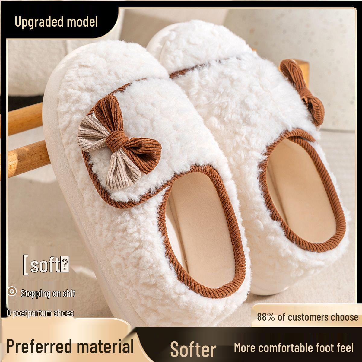 

Хлопковые тапочки Нескользящий задник для беременных женщин - Весна/Осень/Зима Для домашнего использования 42-43 [Fits 41-42]