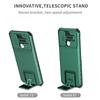 KEYSION Shockproof Case for Infinix Hot 11 Play 10 Push Pull Camera Protection Live Stand Phone Cover for Hot 11S NFC 10i 10S