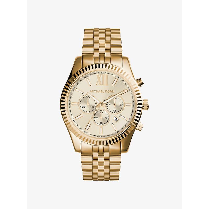 Часы Michael Kors Lexington с золотистым покрытием MK8281 золотой