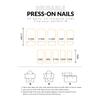 24PCS Red Fake Nails with White Snowflake Decor with Shiny Finish for Winter Holiday Party Decor