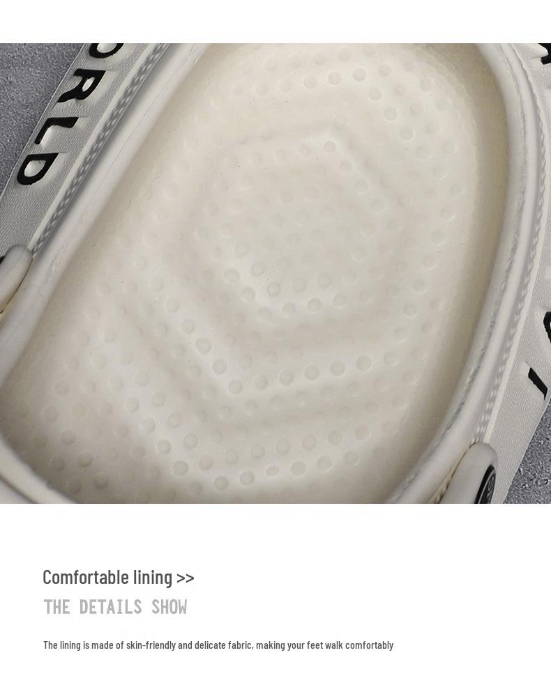 Chaussures de Jardin Noix de Coco à Bout Fermé pour Homme – Semelle Souple, Respirantes, Sandales et Pantoufles Tendance Tout-Allant pour la Plage.