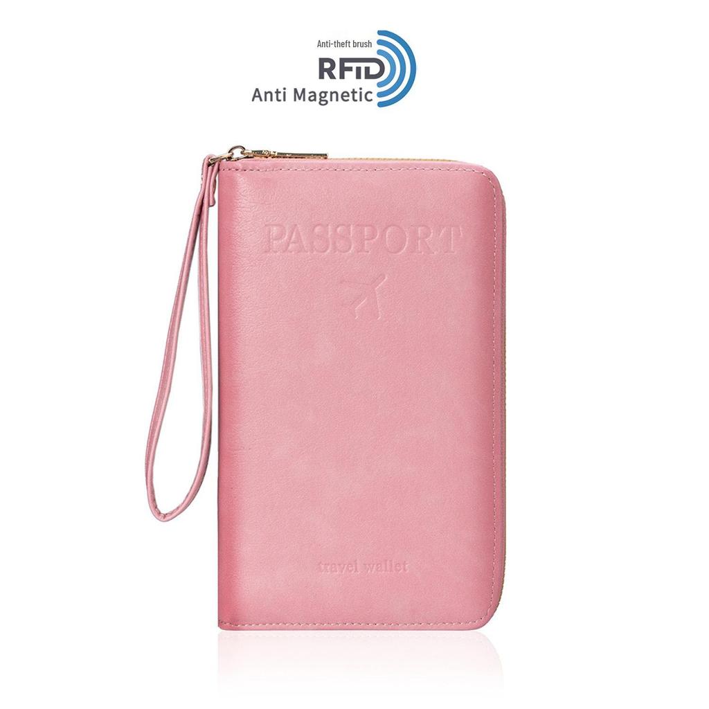 2025 RFID Zippered Travel Passport and Ticket Organizer Anti-theft Bag