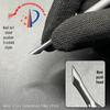 Stainless Steel Pre-Cuticle Pusher & Scissors Set for Russian Manicure