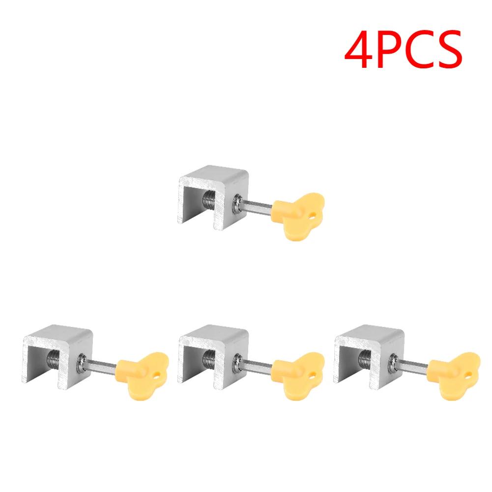 Aluminum Alloy Security Window Lock Stopper Sliding Window Anti-theft Lock Window Sliding Door Baby Kids Child Safety Doors Lock