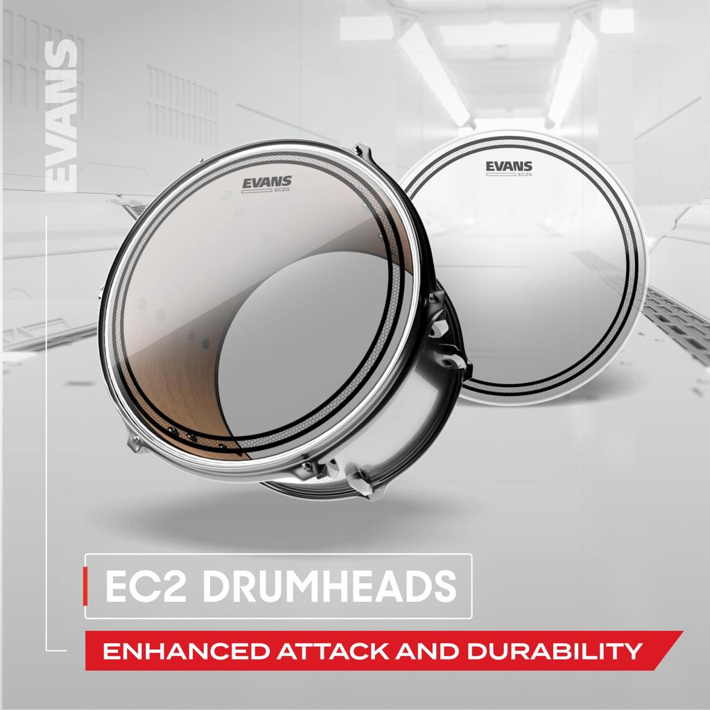 EVANS Drum Head Set EC2S Frosted Tom Pack 12 13 16 Inches ETP-EC2SCTD-S
