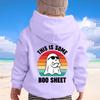 Children's Fashionable Loose Casual Halloween Printed Long-sleeved Hooded Sweatshirt
