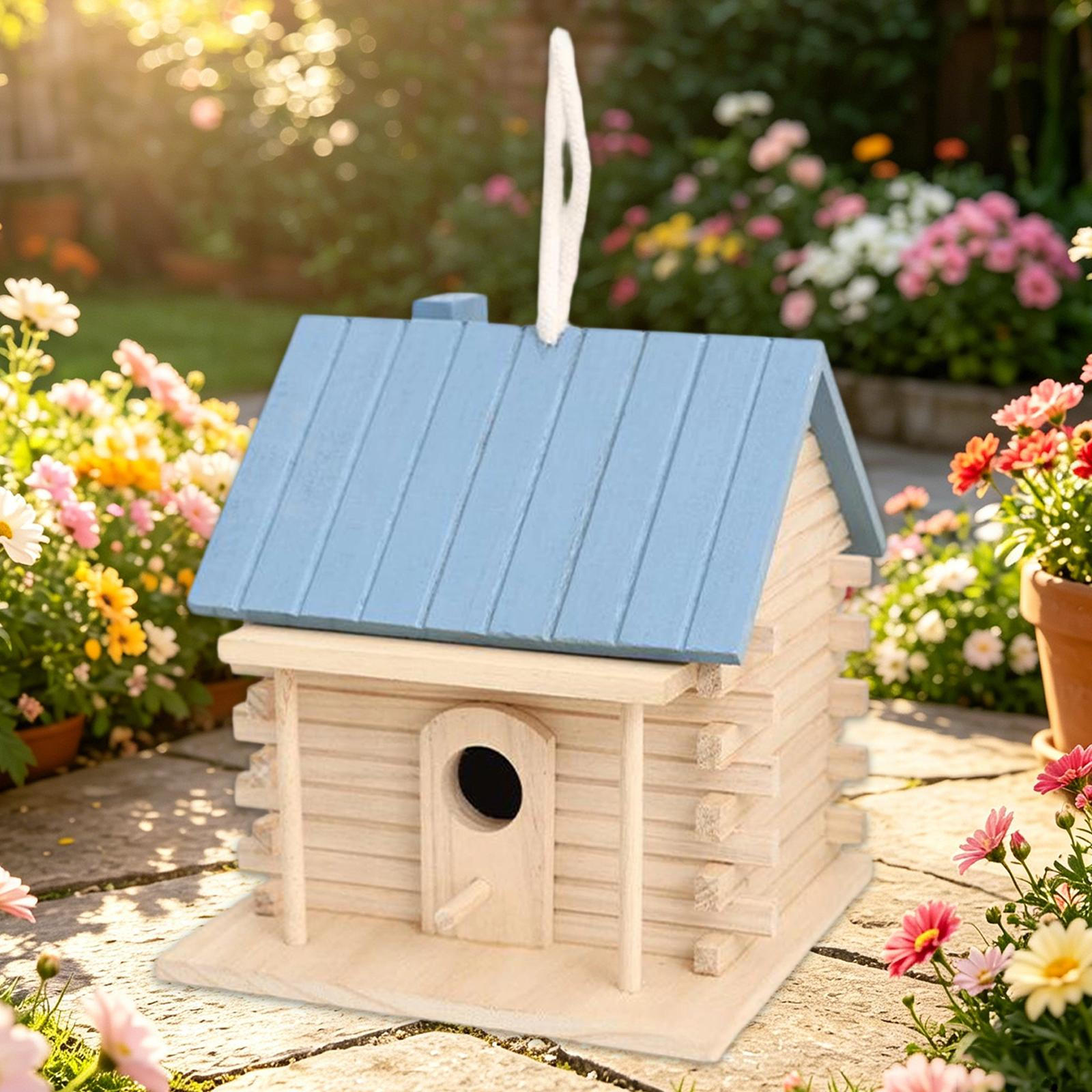 

Birdhouse for The Garden, Easy Assembly, Hanging Birdhouse, Terrace, Tree Blue
