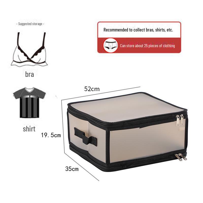 Durable Transparent Foldable Storage Box for Cosmetics, Books, Toys, Clothing
