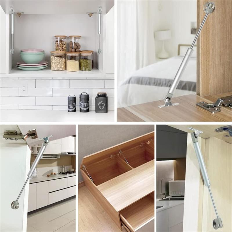Balamale hidraulice cu arc pe gaz pentru mobilier, 2/1 buc, 100N, 10 kg, pentru bucătărie, dulap, balamale, ușă, capac, suport, cutie hardware, 2 buc.