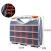 Hardware Parts Storage Box, Parts Organizer with Removable Dividers Hinged Lid for Store Nuts Bolts Screws Nails Small Hardwar